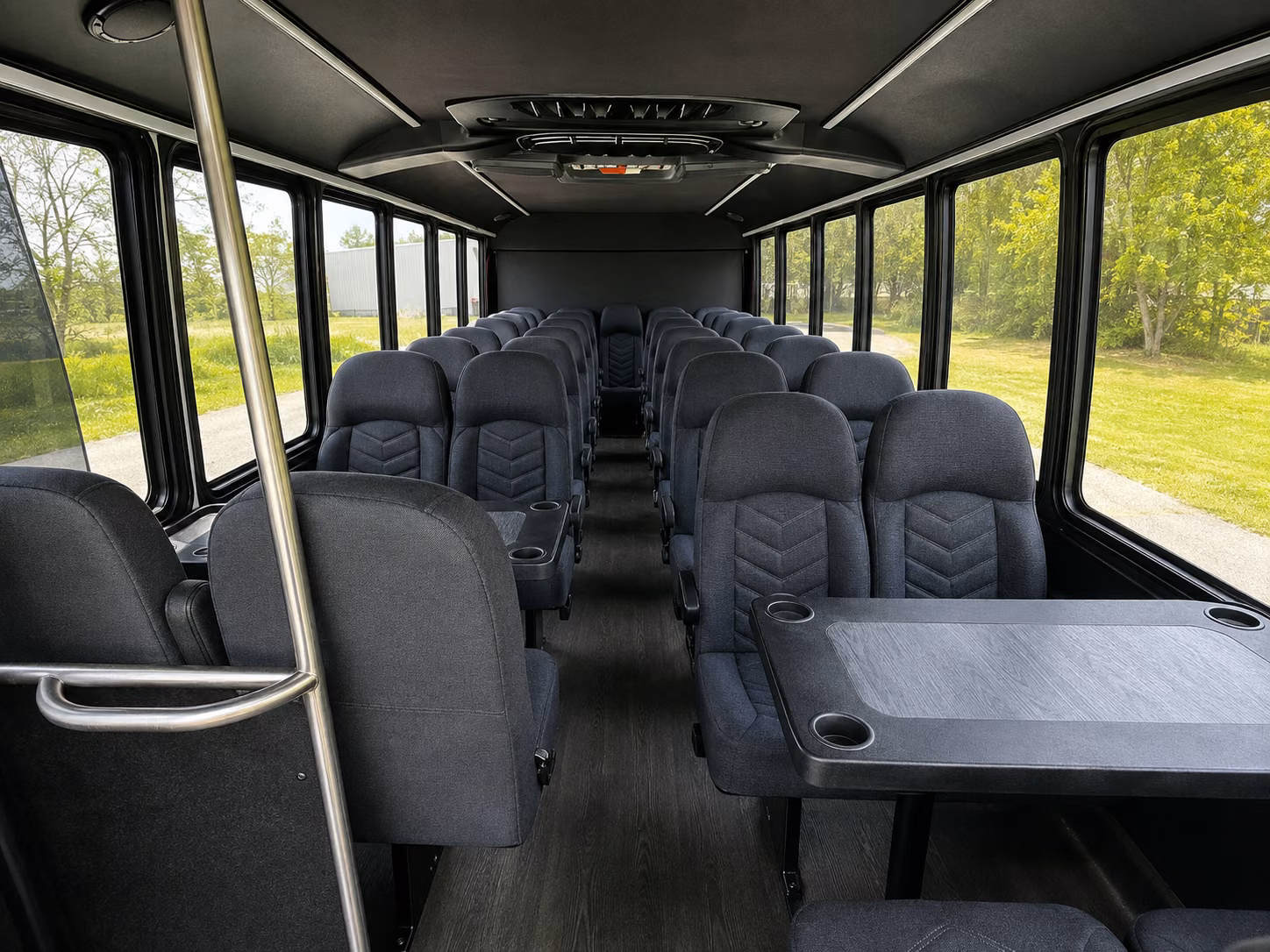 visalia 20 passenger minibus interior