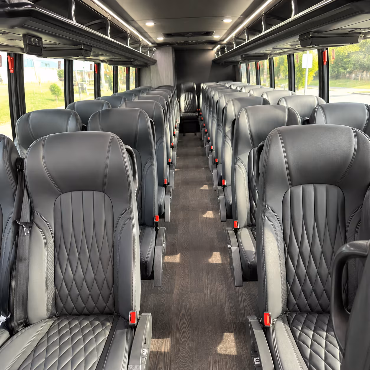 visalia 25 passenger minibus interior