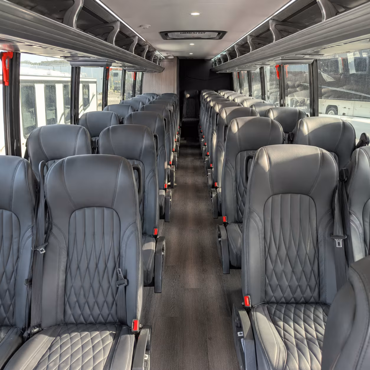 visalia 28 passenger minibus inside