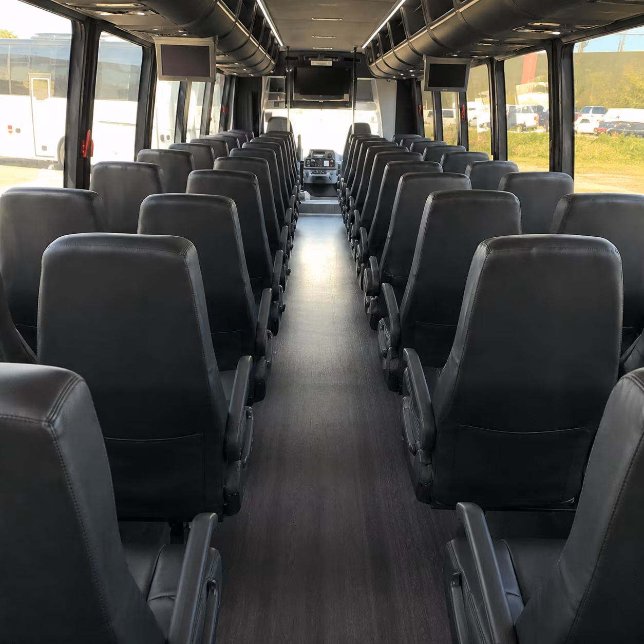 visalia 35 passenger minibus inside