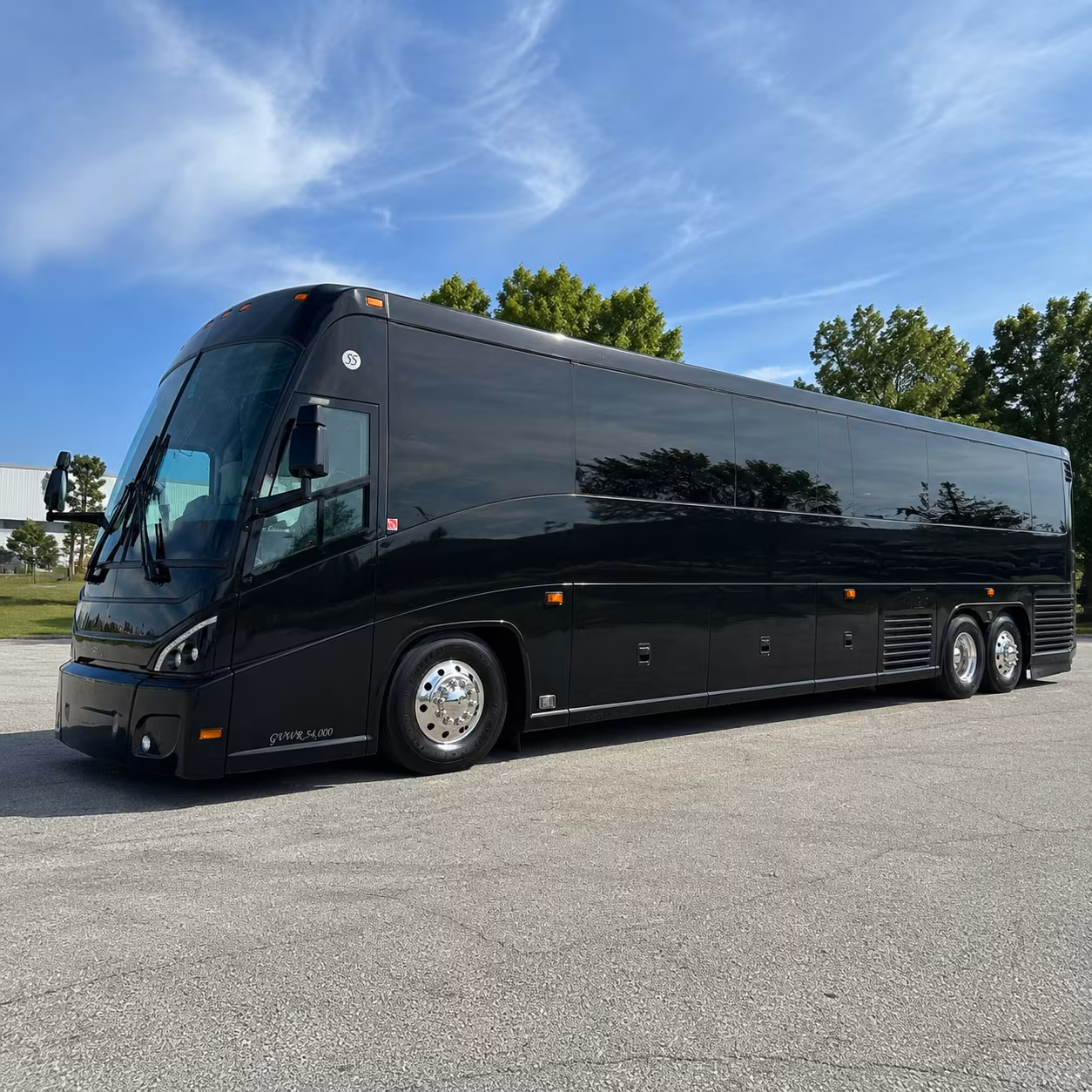 visalia 47 passenger charter bus