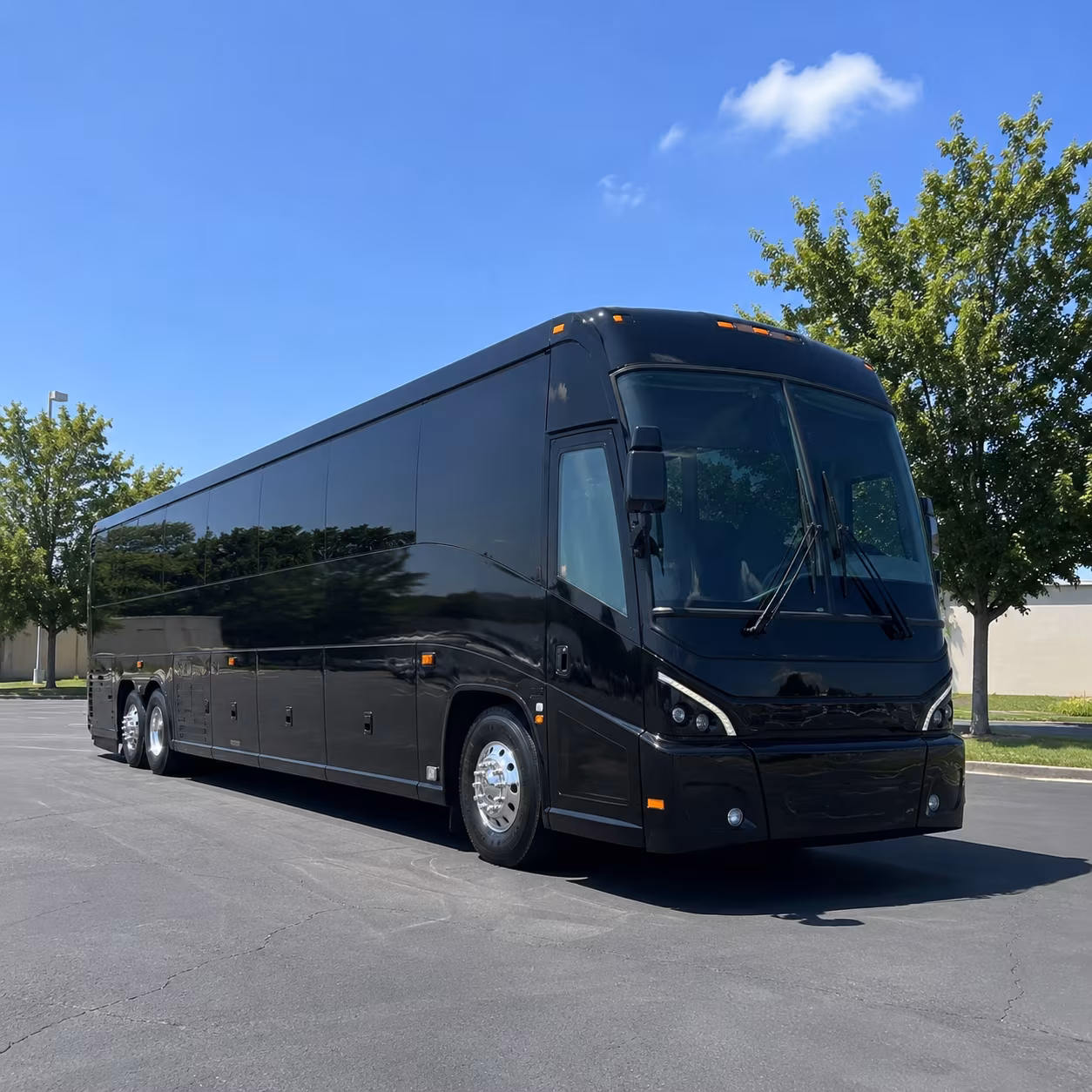 visalia 56 passenger charter bus
