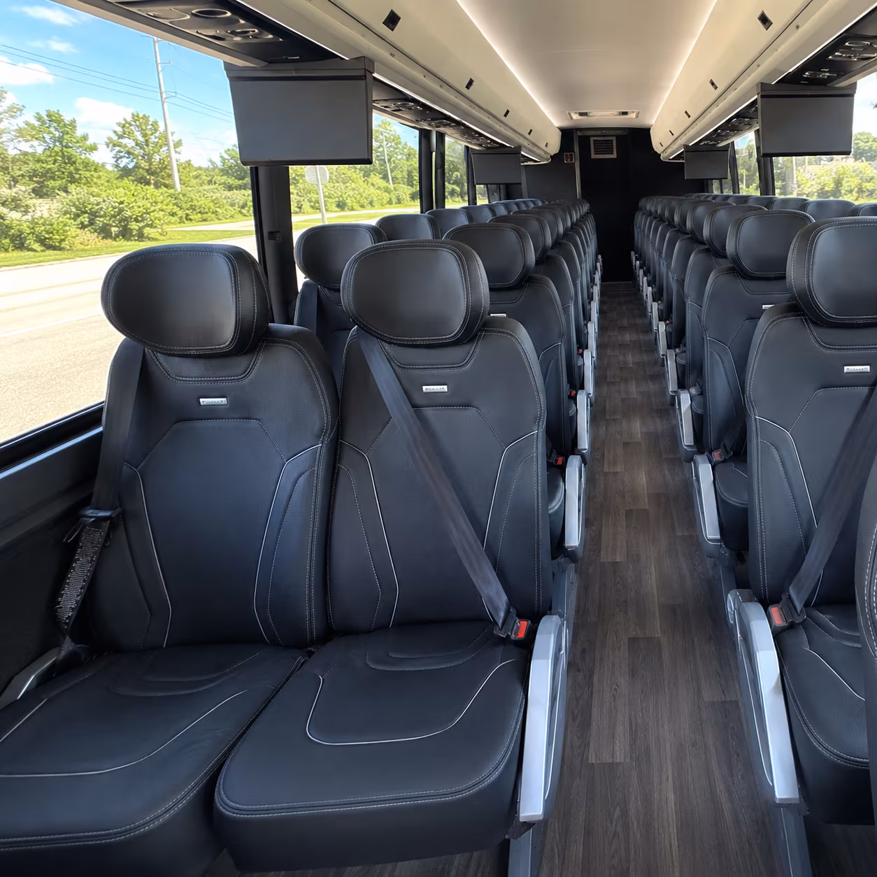 visalia charter bus interior