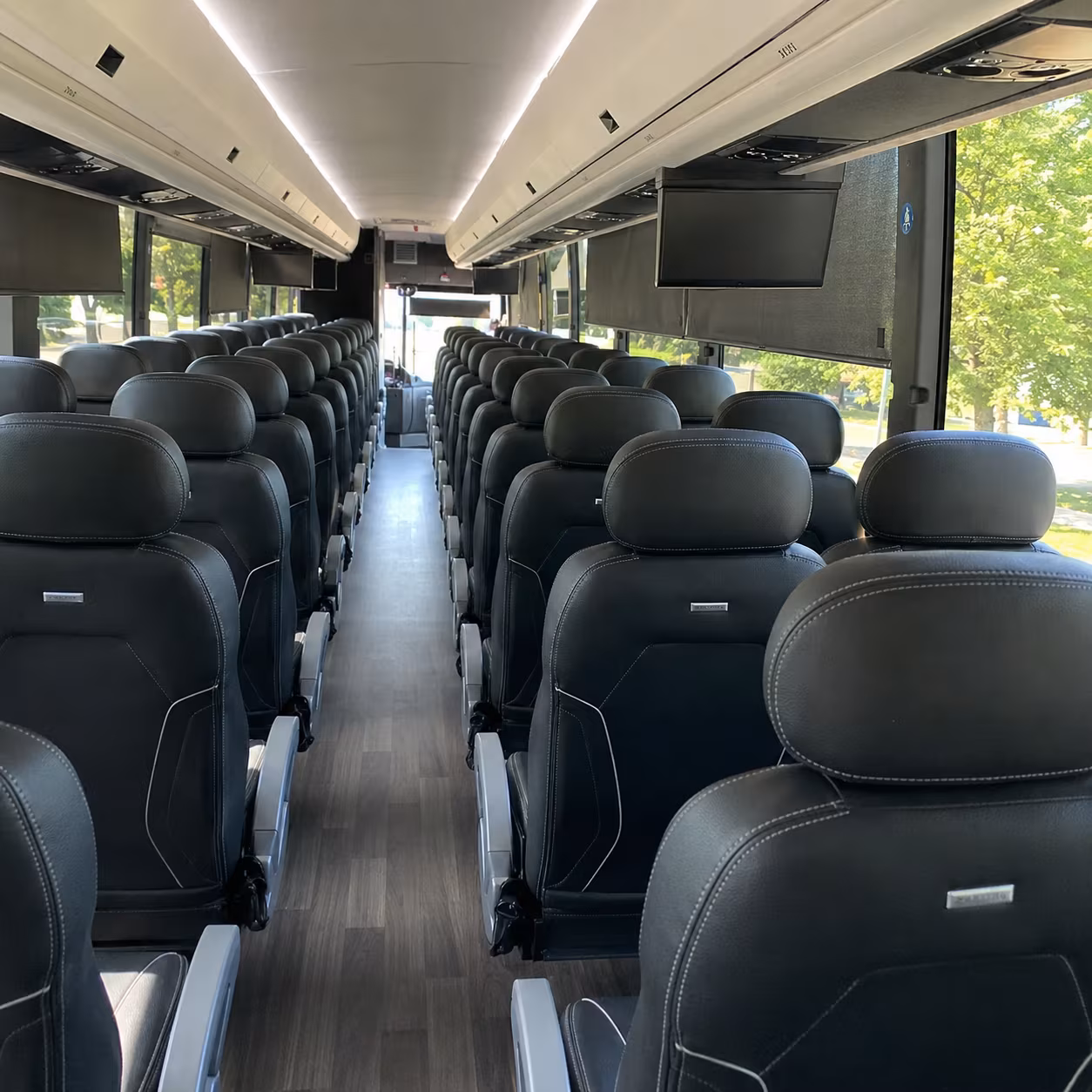visalia long distance charter bus rental