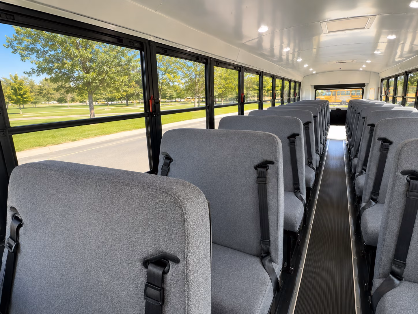 visalia school bus inside