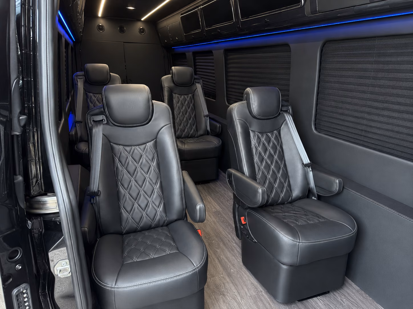 visalia wedding transportation onboard seating